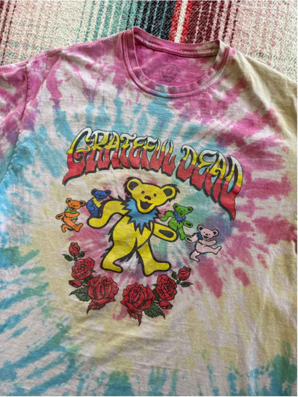 Grateful Dead Bears Tie Dye T-Shirt XL